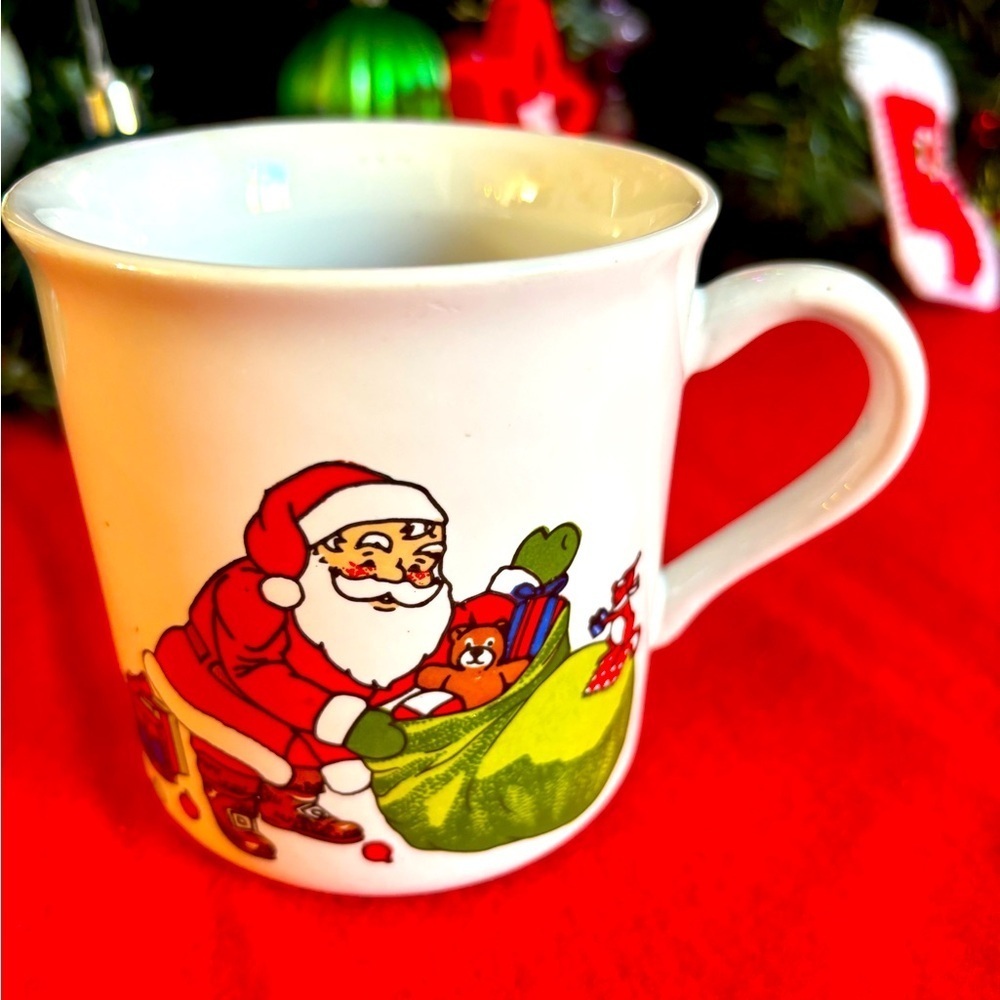 Sao Joao Porcelain Christmas Mug Vintage